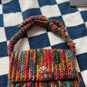 Multicolor Knit Women's Bag